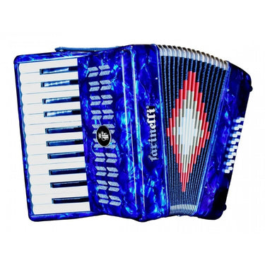 Acordeon Farinelli 25 Teclas 16 Bajos Azul, 25k16ba